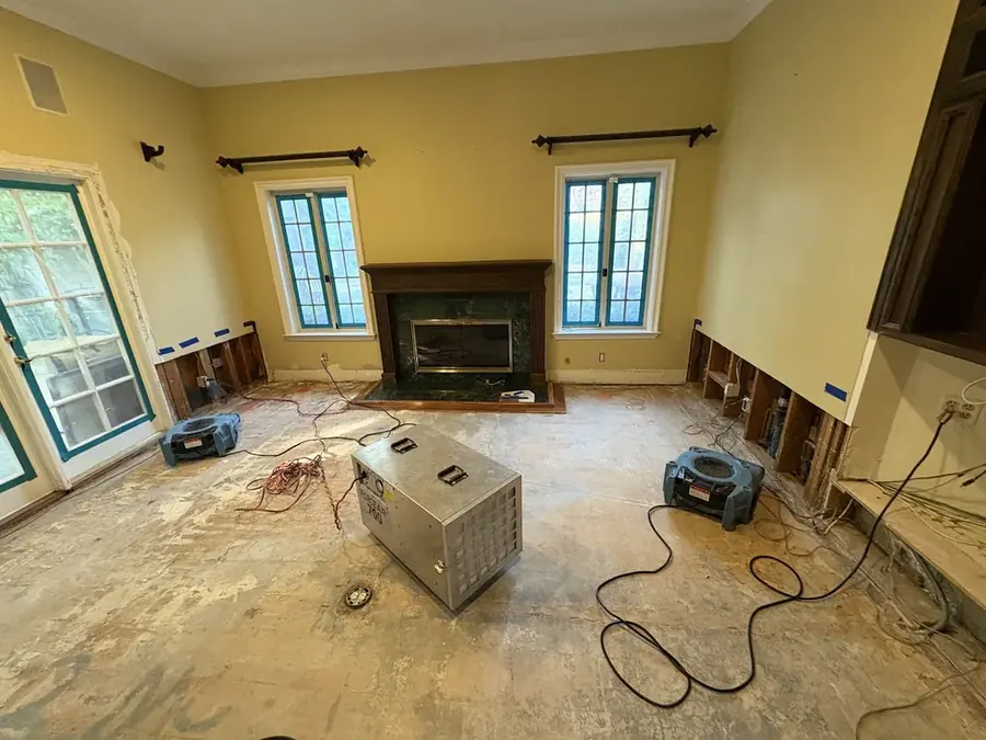 Standing water extracted from a floor in a Williamstown, NJ home